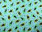 Preview: Frogtastic  Frösche Libelle türkis grün gelb Patchworkstoff von Benartex